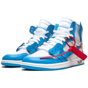 Off White X Air Jordan 1 High UNC Blue White