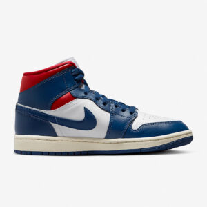 Air Jordan 1 Mid White/Gym Red/Sail/French Blue