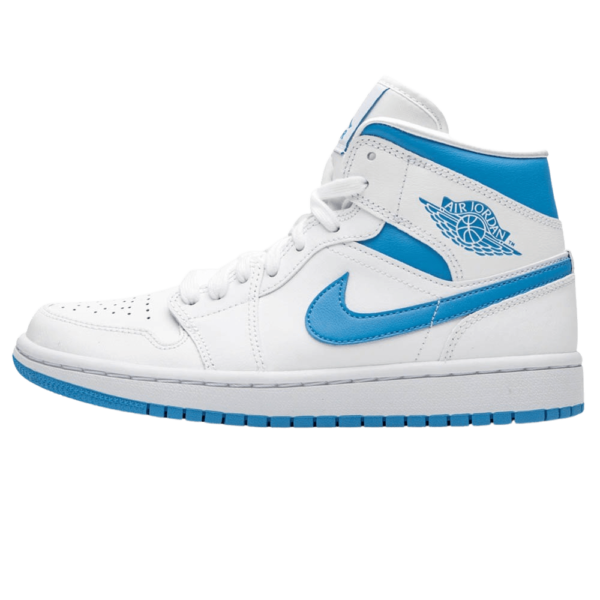 Air Jordan 1 Wmns Mid ‘UNC’ White Carolina Blue