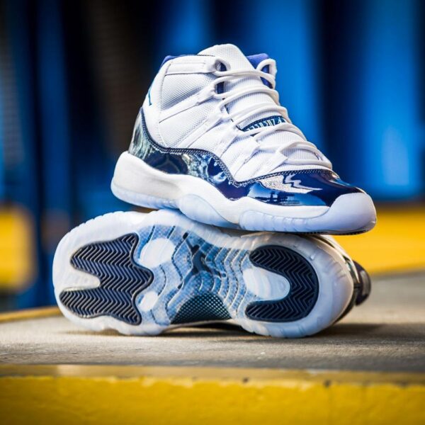 Air Jordan 11 Retro GS White-Midnight Navy Win like 82