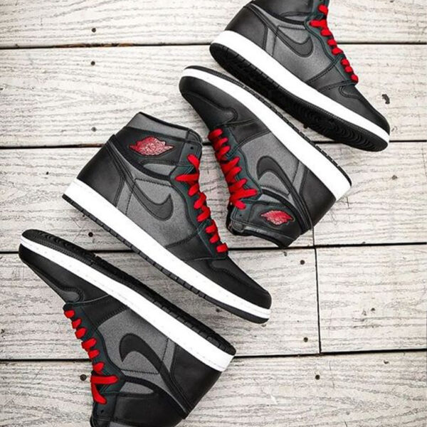 Air Jordan 1 Retro High OG Black Satin Gym Red