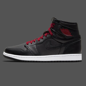 Air Jordan 1 Retro High OG Black Satin Gym Red