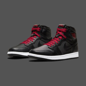 Air Jordan 1 Retro High OG Black Satin Gym Red