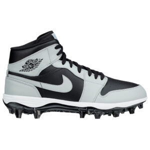 Jordan 1 Alpha Menace Mid Football Cleats Black Grey