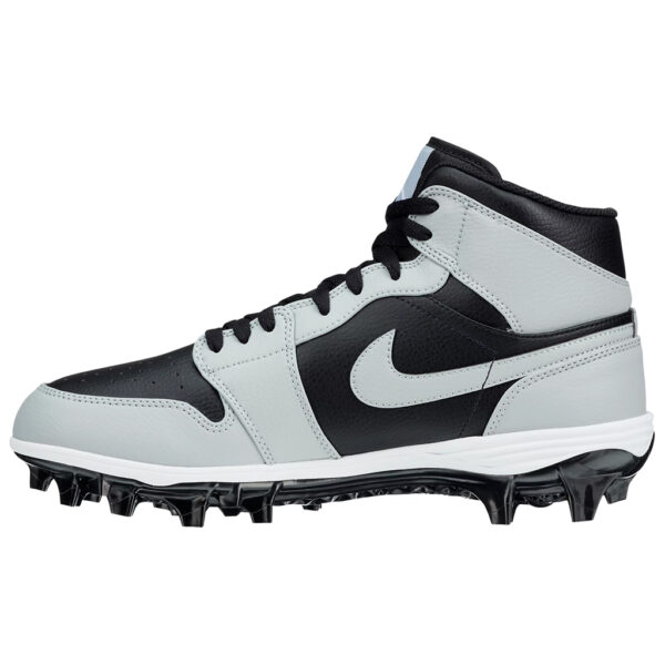 Jordan 1 Alpha Menace Mid Football Cleats Black Grey