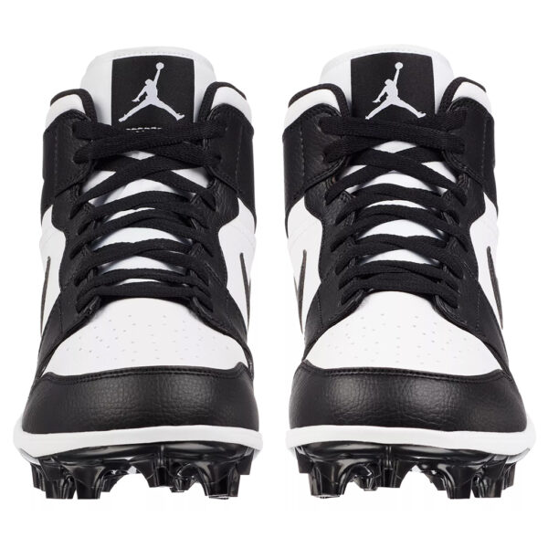 Jordan 1 Alpha Menace Mid Football Cleats White Black