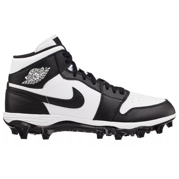 Jordan 1 Alpha Menace Mid Football Cleats White Black