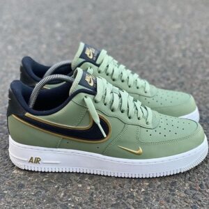 Air Force 1 ’07 LV8 ‘Metallic Swoosh Pack – Oil Green