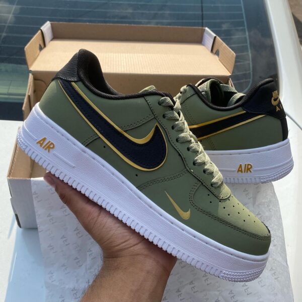 Air Force 1 ’07 LV8 ‘Metallic Swoosh Pack – Oil Green