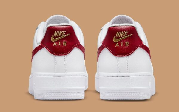 Air Force 1 Appears With Rich Red And Gold Accents