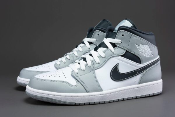 Air Jordan 1 Mid Fitness Shoes Gray