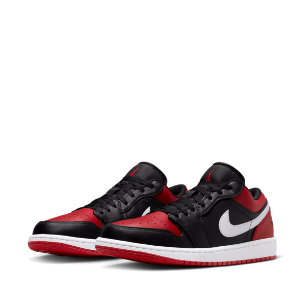 Air Jordan 1 Low Black, Gym Red and White