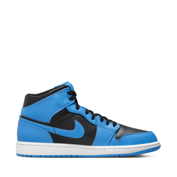 Air Jordan 1 Mid University Blue and Black