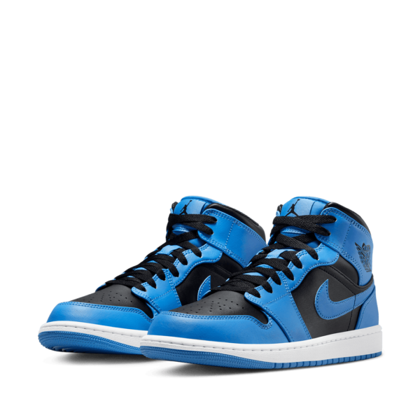 Air Jordan 1 Mid University Blue and Black