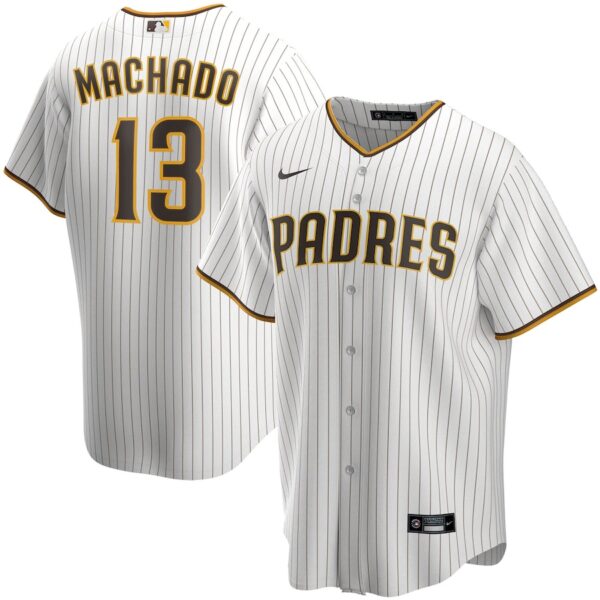 Jerseys Men’s San Diego Padres Manny Machado Nike White Alternate Replica