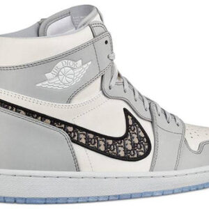 Dior x Air Jordan 1 High OG White Wolf Grey