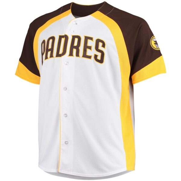 Men’s San Diego Padres White/Brown Big & Tall Colorblock