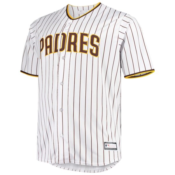 Men’s San Diego Padres White/Brown Big & Tall Home Replica