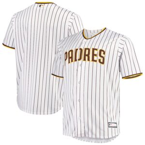 Men’s San Diego Padres White/Brown Big & Tall Home Replica