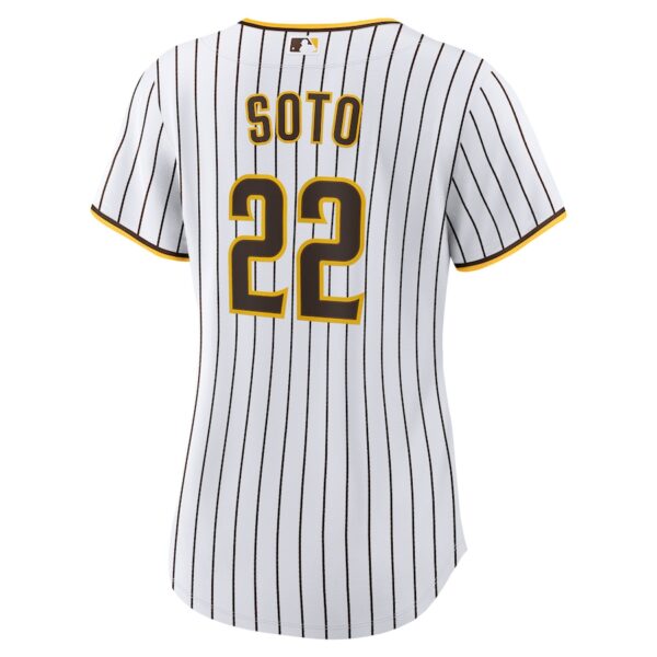 Jerseys Women’s San Diego Padres Juan Soto Nike White/Brown Home Replica