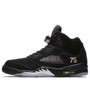 Air Jordan 5 Retro Paris Saint-Germain 75 logo Black