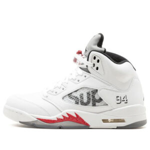 Supreme x Air Jordan 5 Retro White