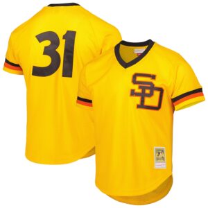 Jerseys Men’s San Diego Padres Dave Winfield Mitchell & Ness Gold Cooperstown Collection Mesh Batting Practice