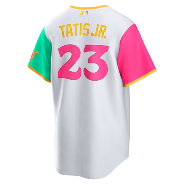 Jerseys Men’s San Diego Padres Fernando Tatis Jr. Nike White 2022 City Connect Replica