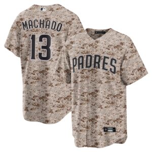 Jerseys Men’s San Diego Padres Manny Machado Nike Camo USMC Alternate Replica