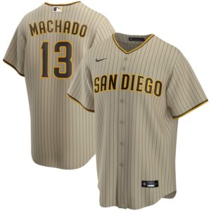 Jerseys Men’s San Diego Padres Manny Machado Nike Tan Alternate Replica