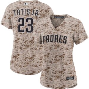 Jerseys Women’s San Diego Padres Fernando Tatis Jr. Nike Camo USMC Alternate Replica