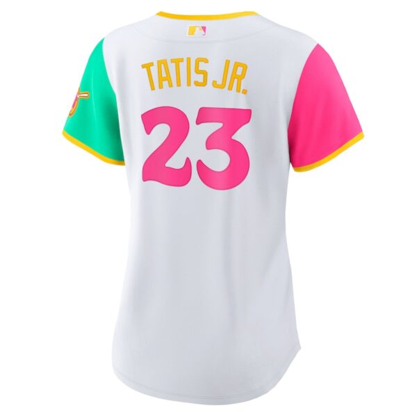 Jerseys Women’s San Diego Padres Fernando Tatis Jr. Nike White 2022 City Connect