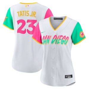 Jerseys Women’s San Diego Padres Fernando Tatis Jr. Nike White 2022 City Connect