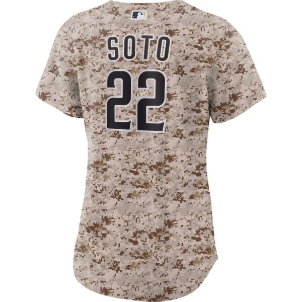 Jerseys Women’s San Diego Padres Juan Soto Nike Camo USMC Alternate Replica