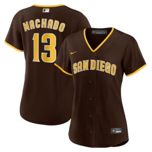 Jerseys Women’s San Diego Padres Manny Machado Nike Brown Road Replica