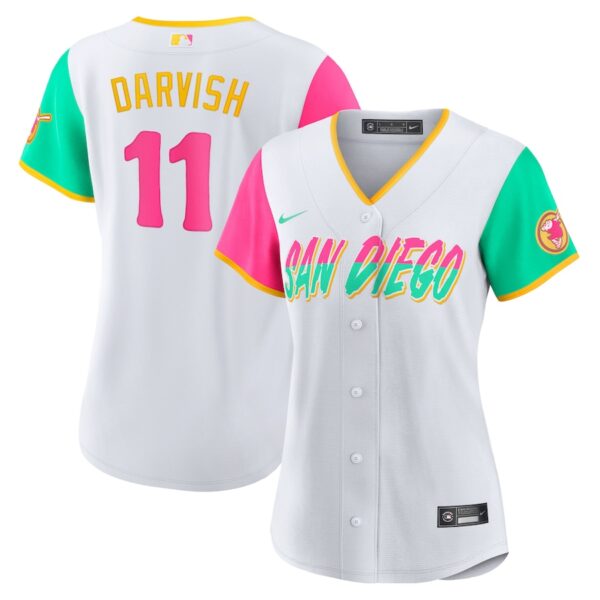 Jerseys Women’s San Diego Padres Yu Darvish Nike White 2022 City Connect Replica