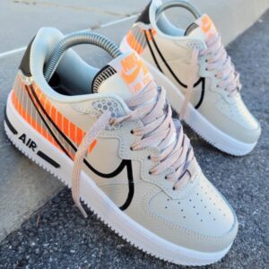 Air Force React Beige Orange