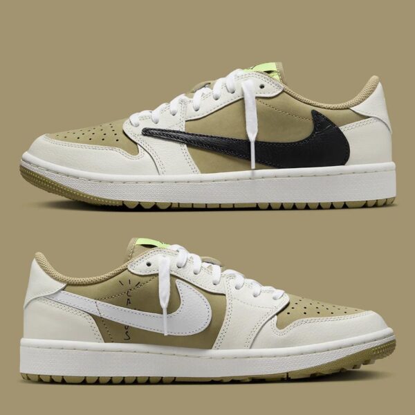 Air Jordan 1 Retro Low Golf Travis Scott Neutral Olive