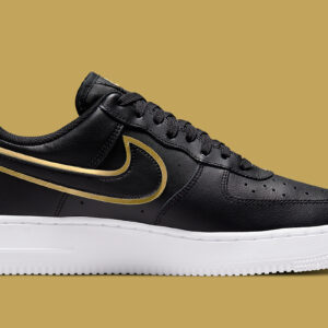 Air Force 1 07 LV8 Double Swoosh Metallic Black Gold