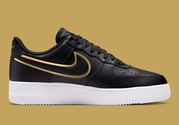 Air Force 1 07 LV8 Double Swoosh Metallic Black Gold