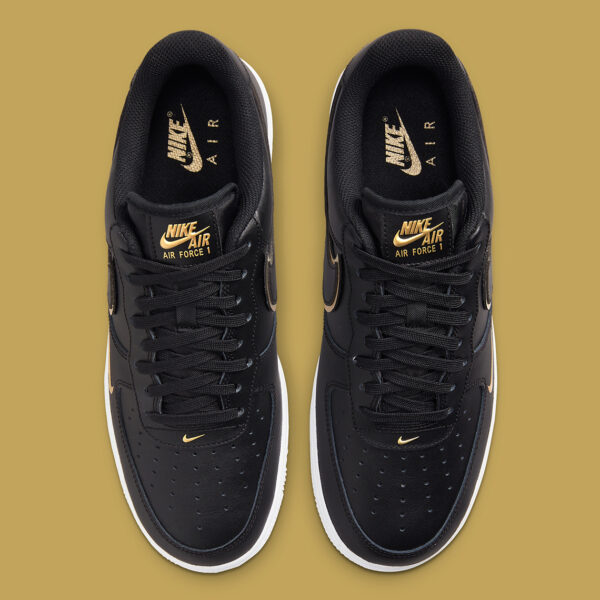 Air Force 1 07 LV8 Double Swoosh Metallic Black Gold