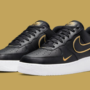 Air Force 1 07 LV8 Double Swoosh Metallic Black Gold