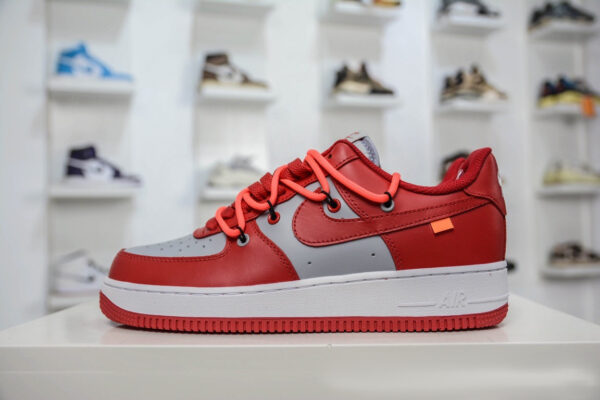 Air Force 1 Low 07 Red Gray White