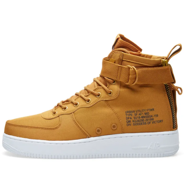 Nike SF Air Force 1 Mid Desert Ochre GS