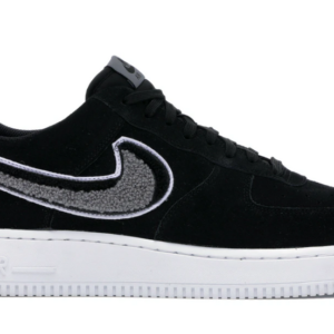 Air Force 1 Low 3D Chenille Swoosh Black Cool Grey