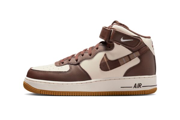 Nike Air Force 1 Mid ’07 Brown Plaid