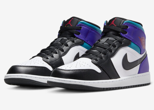 Air Jordan 1 Mid Court Purple Tropical Twist