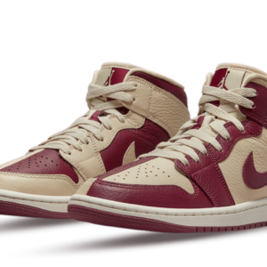 Jordan 1 Mid SE Split Beach Cherrywood Red