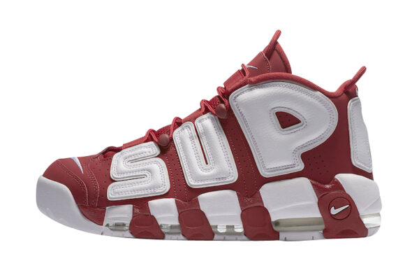 Supreme X Nike Air More Uptempo Red