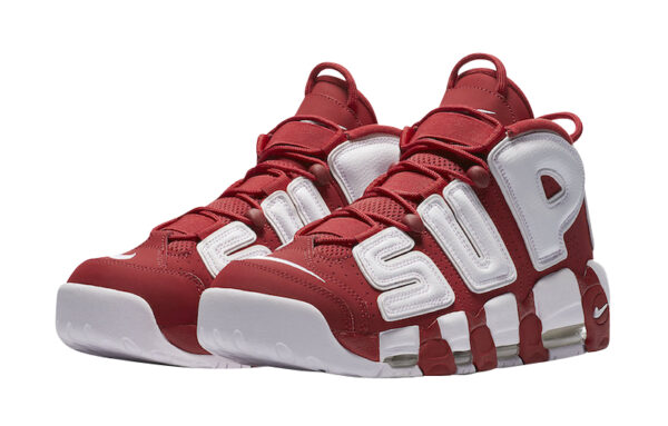 Supreme X Nike Air More Uptempo Red